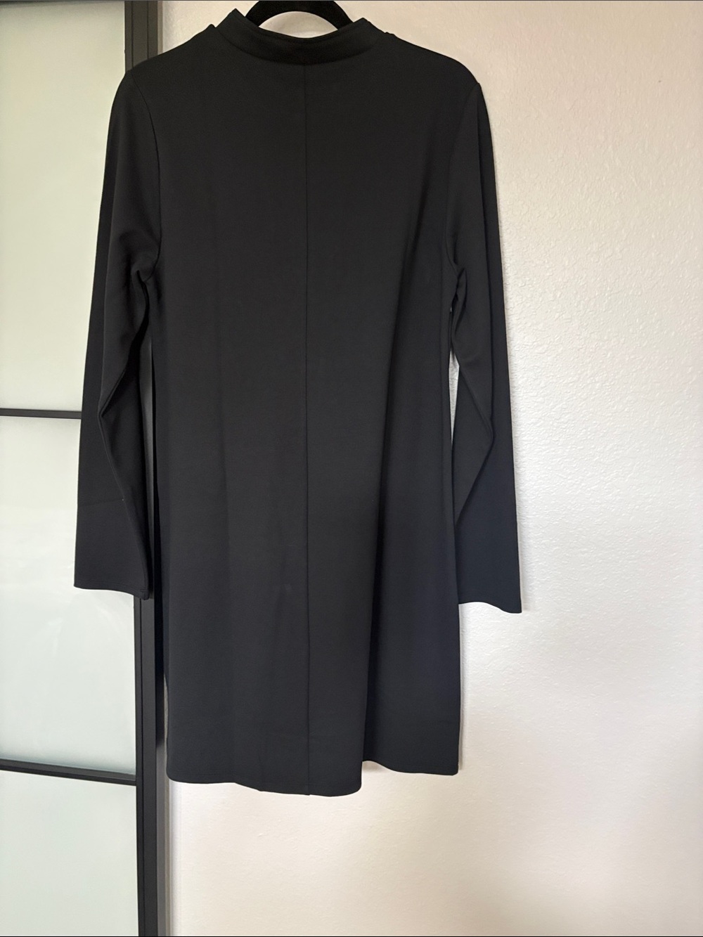 VENUS Black Long Sleeve Zip-Up Shift Dress - Picture 5 of 5